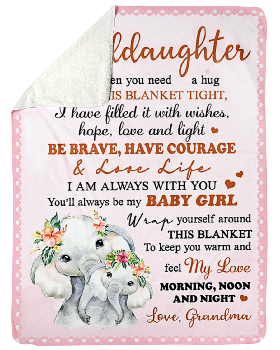 Special gift for your granddaughter blanket - from Grandma