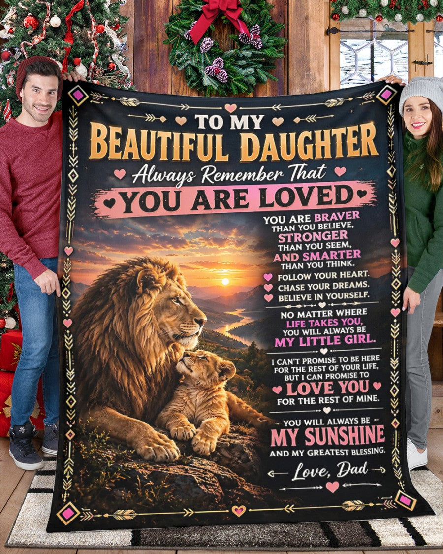 Special Gift For Your Daughter Blanket - From Dad (SKU2609-61)