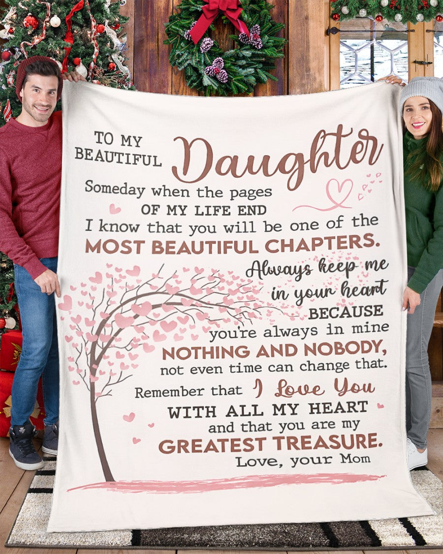 Special Gift For Your Daughter Blanket - From Mom06