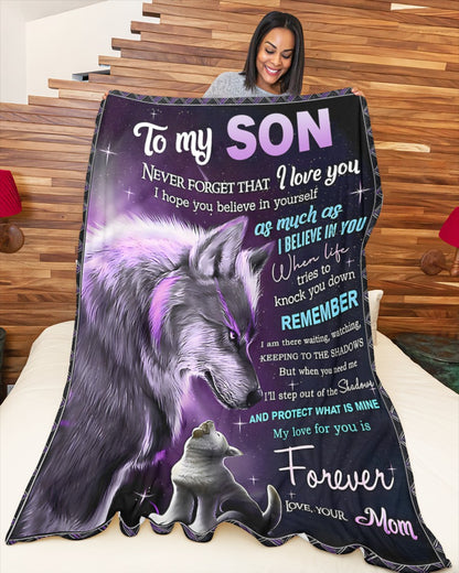 Special Gift For Your Son Blanket - From Mom (SKUB11-57) FULL