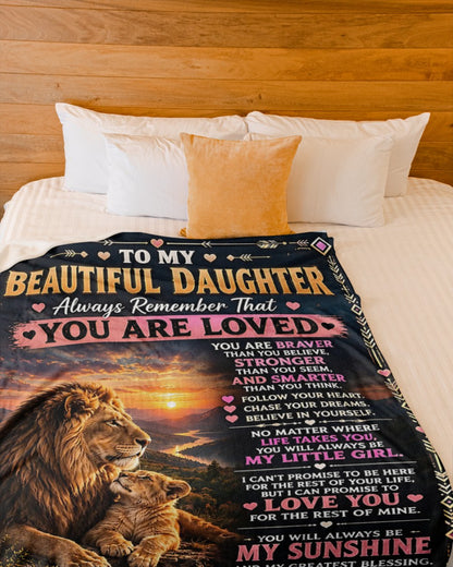 Special Gift For Your Daughter Blanket - From Dad (SKU2609-61)