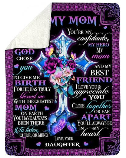 Special Gift For Your Mom Blanket - From Daughter