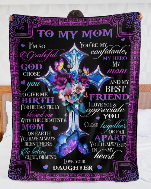 Special Gift For Your Mom Blanket - From Daughter