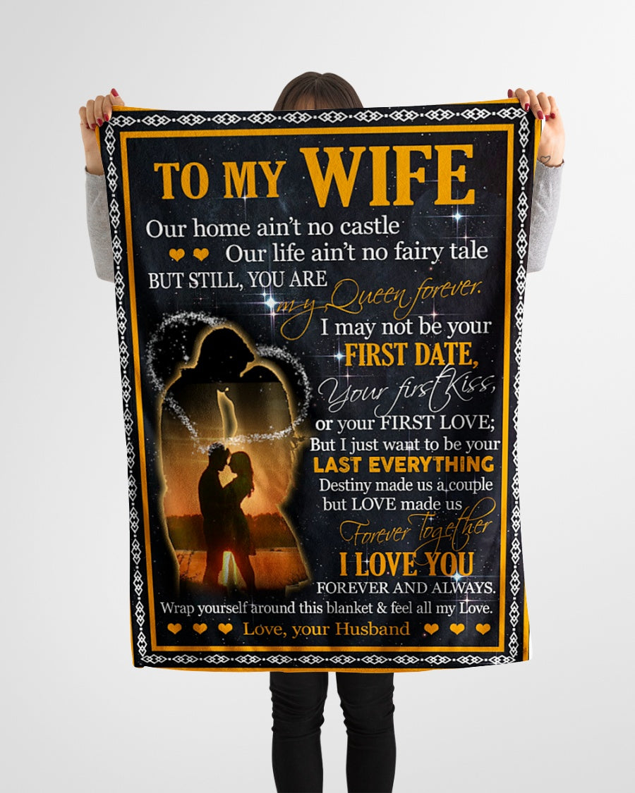 Gift for your Wife - Personalized Blanket - Best Gift - from husband