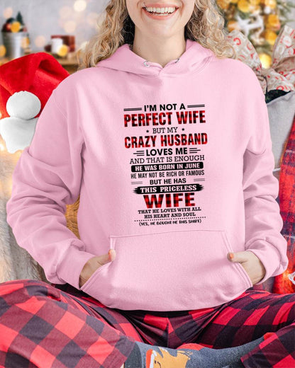 JUNE - CRAZY HUSBAND LOVES ME WIFE SHIRT - FROM HUSBAND - TLEE06 (SKU2608-651-06)
