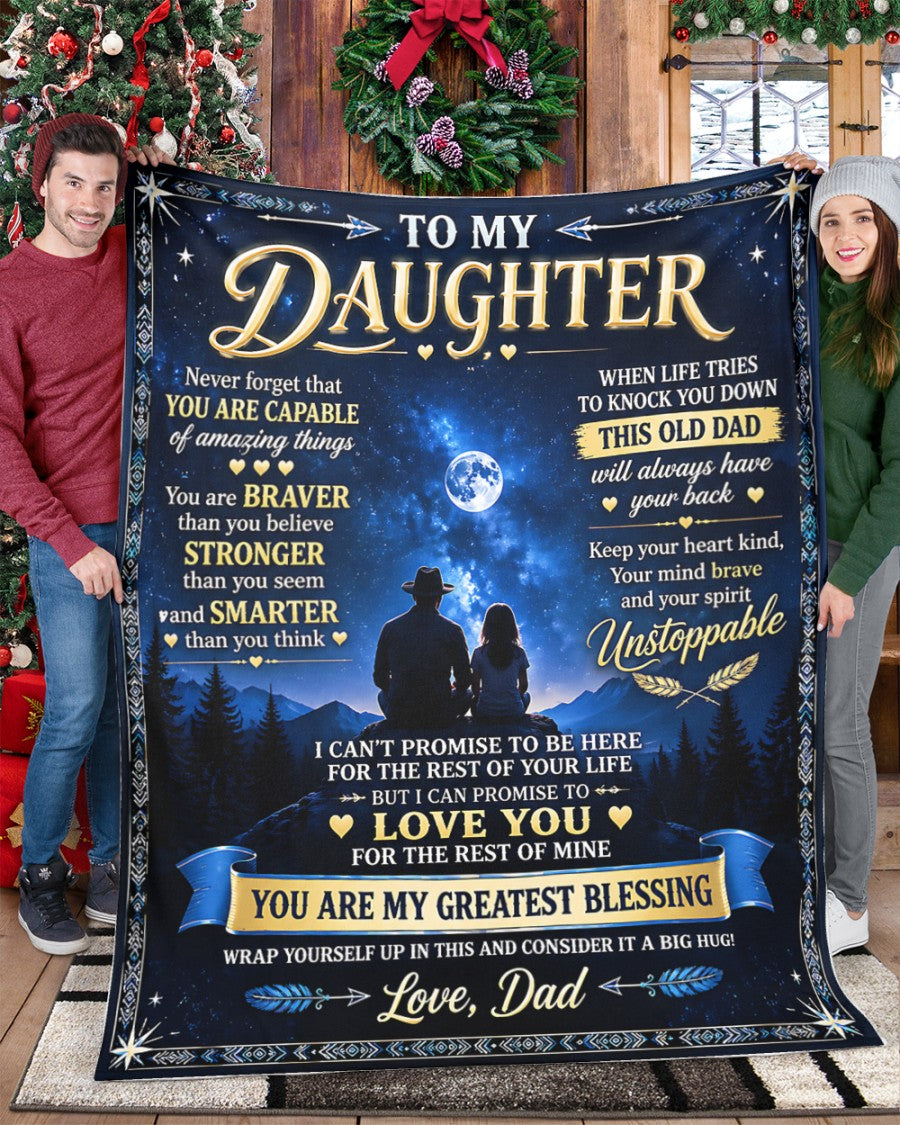 Special Gift For Your Daughter Blanket - From Dad (SKU2609-271)