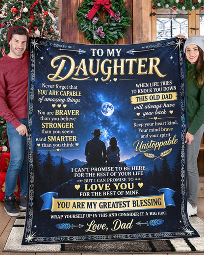 Special Gift For Your Daughter Blanket - From Dad (SKU2609-271)