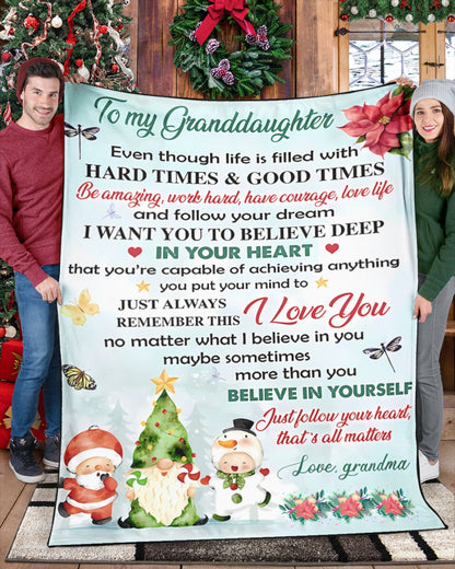 Special Gift For Your Granddaughter Blanket - From Grandma (SKUB11-36) FULL
