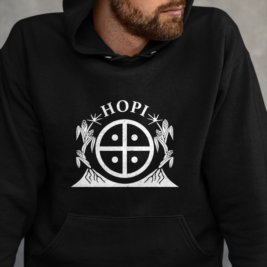 Native American T-Shirts, Vintage Native American Unisex T-Shirt/Hoodie/Sweatshirt HLT00 - HOPI NATION NATIVE AMERICAN INDIAN FLAG RESERVATION ARIZONA T-Shirt (1)