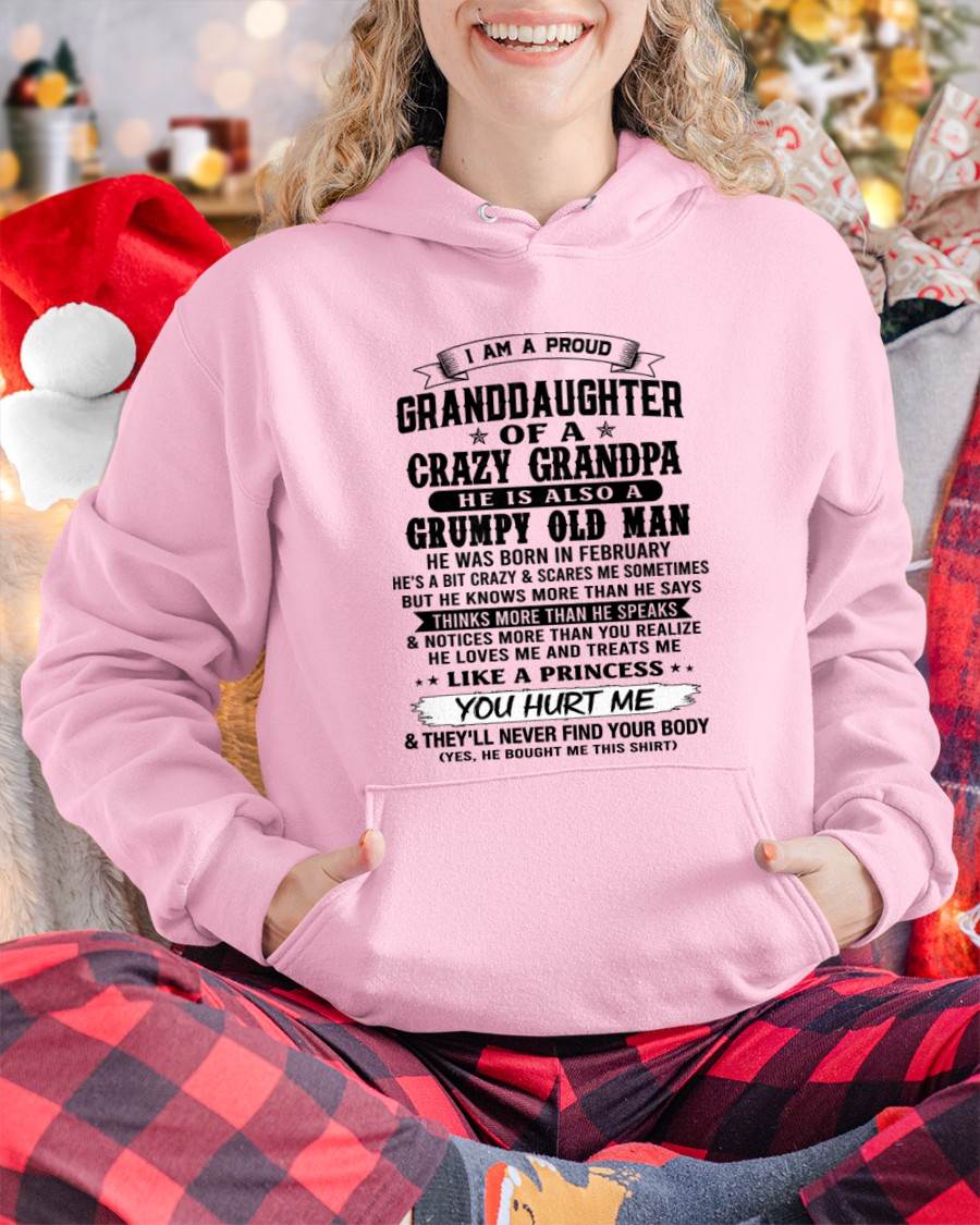 FEBRUARY - PROUD GRANDDAUGHTER OF A CRAZY GRANDPA - FROM GRANDPA - TLEE02 (SKU2607-114-02)