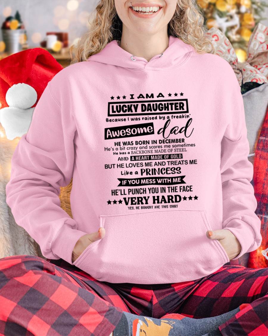 DECEMBER - I AM A LUCKY DAUGHTER BECAUSE I WAS RAISED BY A FREAKIN' AWESOME DAD - FROM DAD - TLEE12 (SKU2603-177-12)