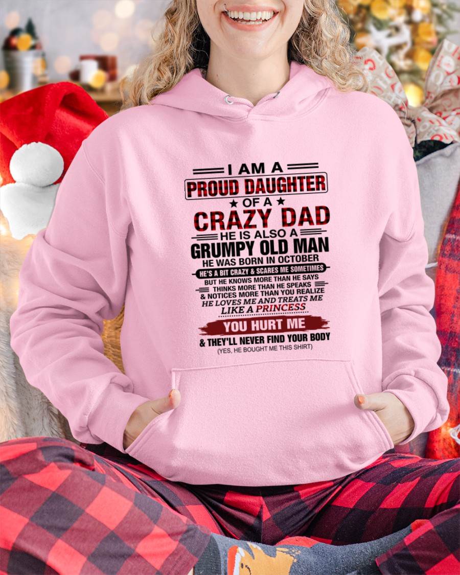 OCTOBER - BEST DAD BEST DAUGHTER SHIRT - FROM DAD - TLEE10 (SKU2608-27-10)