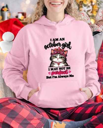 OCTOBER GIRL CAT SHIRT – ALWAYS ME - FOR WOMEN - TLEE10 (SKU2610-100-10)
