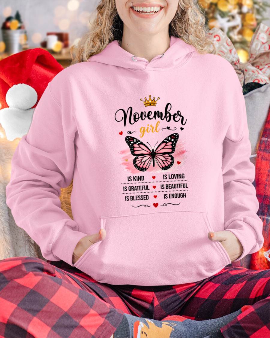 NOVEMBER GIRL BUTTERFLY SHIRT - FOR WOMEN - TLEE11 (SKU2608-593-11)