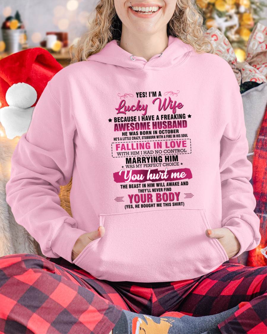 OCTOBER - YES! I’M A LUCKY WIFE BECAUSE I HAVE A FREAKING AWESOME HUSBAND - FROM HUSBAND - TLEE10 (SKU26T-01-08-10)