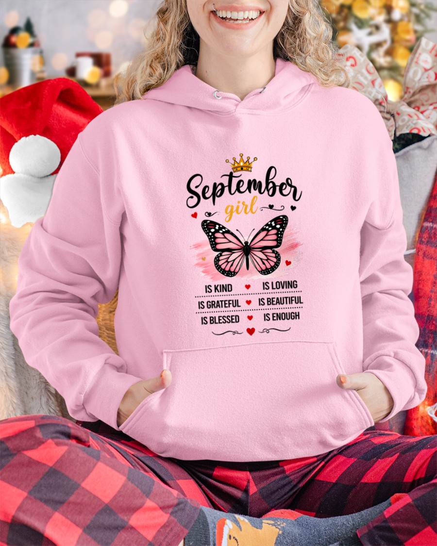SEPTEMBER GIRL BUTTERFLY SHIRT - FOR WOMEN - TLEE09 (SKU2608-593-09)