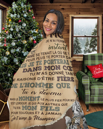 Cadeau Spécial Pour Ton Fils Couverture - De Maman (SKU-CHAU-B06)