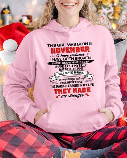 NOVEMBER - EVERY HARD LESSON MADE ME STRONGER - FOR WOMEN - TLEE11 (SKU2602-22-11)