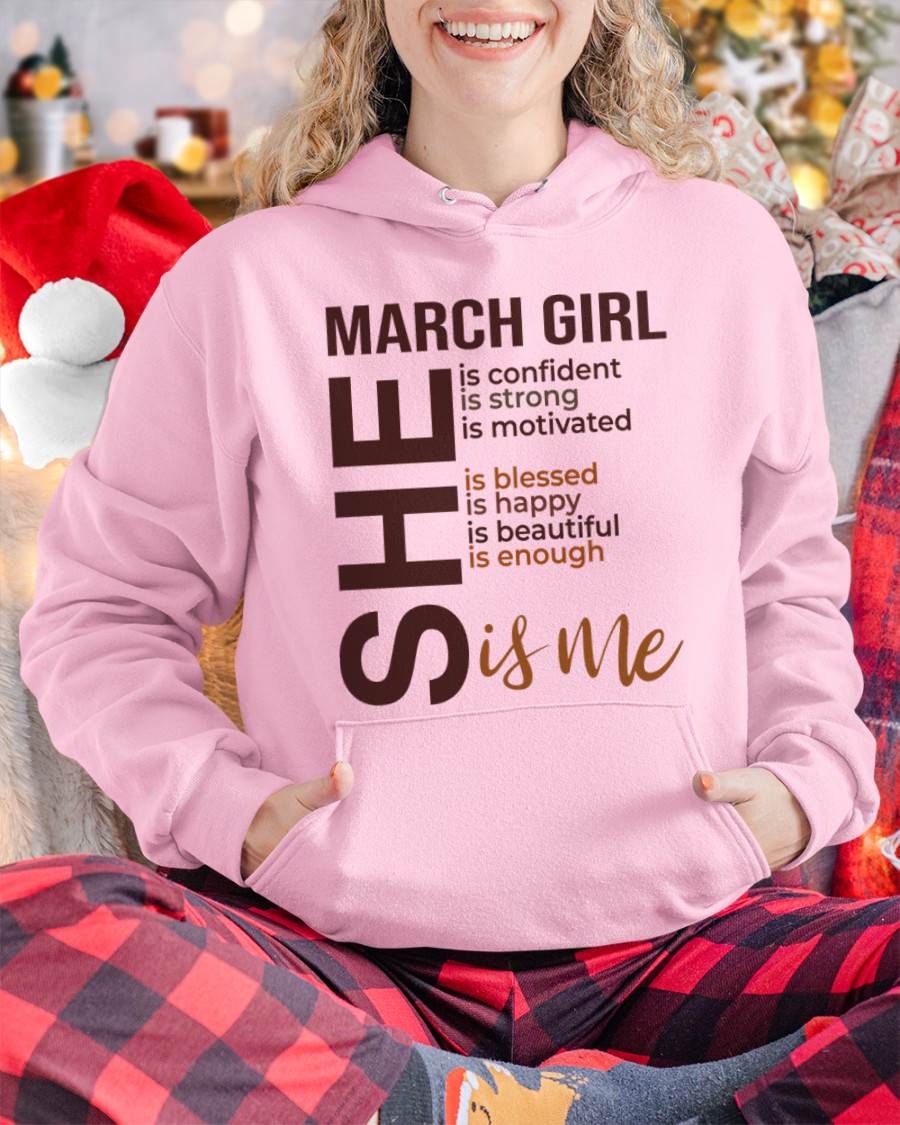 MARCH BORN GIRL – CONFIDENT & STRONG - FOR WOMEN - TLEE03 (SKU2605-04-03)
