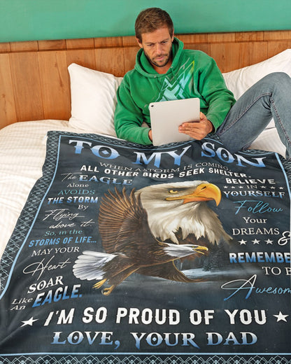 Special Gift For Your Son Blanket - From Dad (SKUB12-250)
