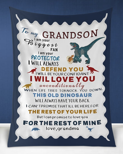 Special Gift For Your Grandson Blanket - From Grandma (SKUB10-154) FULL