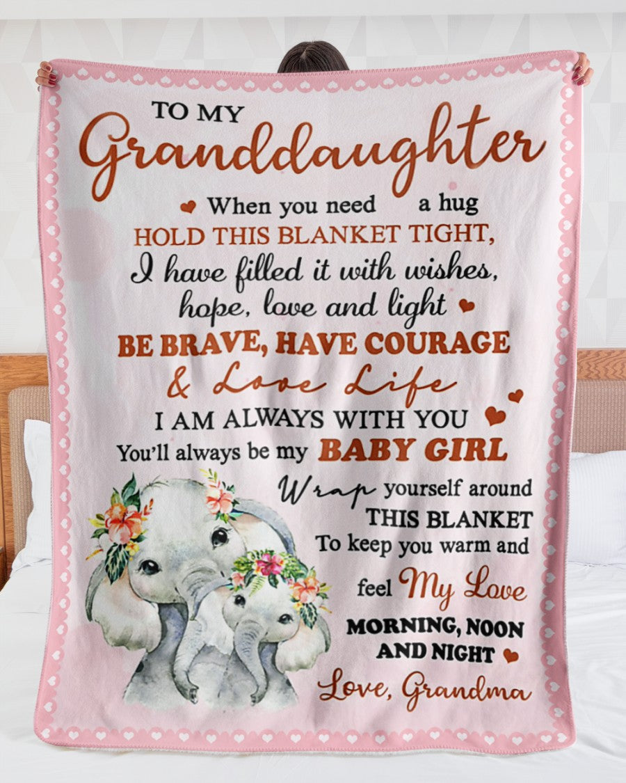 Special gift for your granddaughter blanket - from Grandma