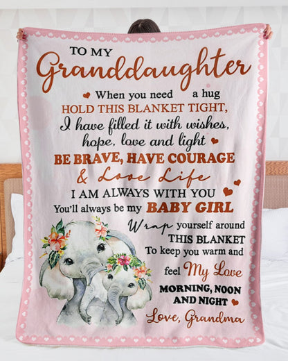 Special gift for your granddaughter blanket - from Grandma