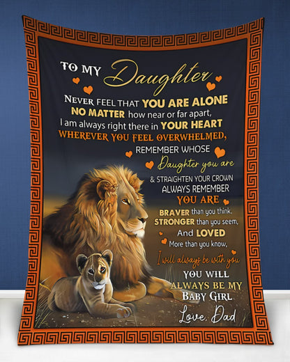 Special Gift For Your Daughter Blanket - From Dad01 (SKUB11-103)