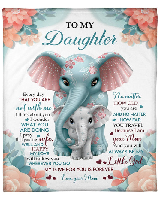 To my daughter - Gift for Daughter Blanket - from mom