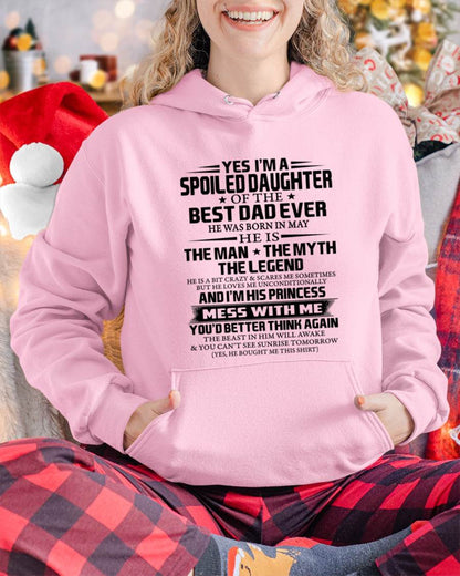 MAY - SPOILED DAUGHTER OF THE BEST DAD EVER - FROM DAD - TLEE05 (SKU2604-197-05)