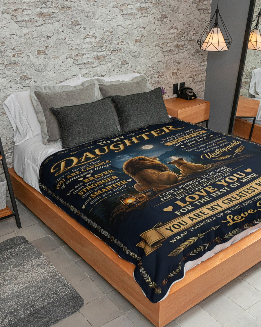 Special Gift For Your Daughter Blanket - From Dad (SKU2609-222)