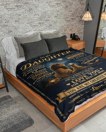 Special Gift For Your Daughter Blanket - From Dad (SKU2609-222)