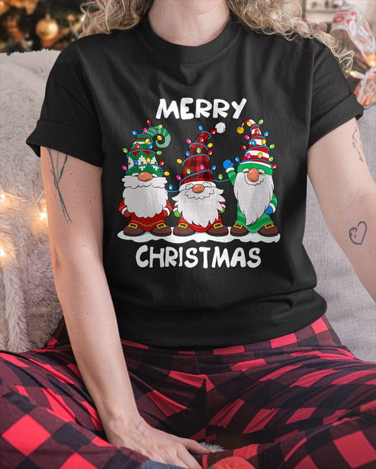 Merry Christmas Gnomes Xmas Family Men Women T-Shirt (SKU-MRCM-18) FMA