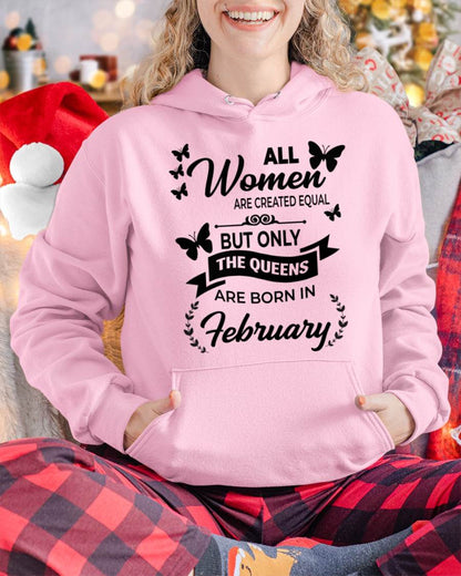 FEBRUARY GIRLS ARE TRUE QUEENS - FOR WOMEN - TLEE02 (SKU2605-58-02)