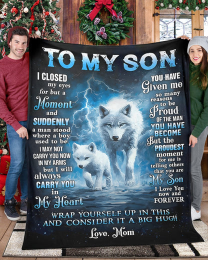 Special Gift For Your Son Blanket - From Mom (SKUB11-131)