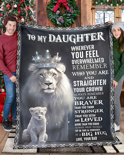 Special Gift For Your Daughter Blanket - From Dad (SKUB12-25)