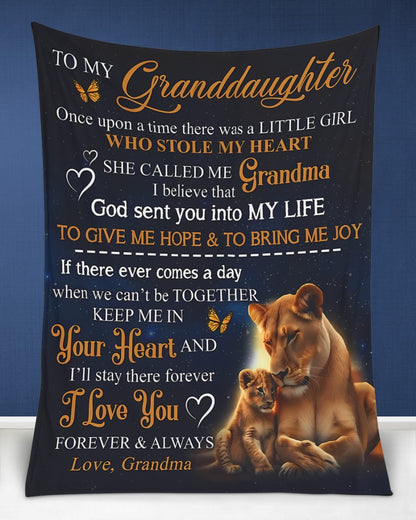 Special Gift For Your Granddaughter Blanket - From Grandma08