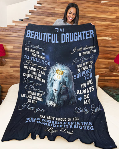 Special Gift For Your Daughter Blanket - From Dad (SKUB10-71) FULL