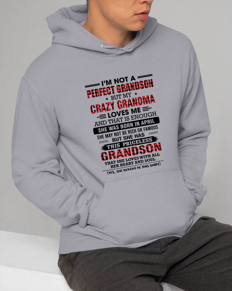 APRIL - NOT PERFECT, JUST GRANDMA’S FAVORITE GRANDSON - FROM GRANDMA - TLEE04 (SKU2606-362-04)