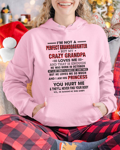 OCTOBER - I MAY NOT BE PERFECT, BUT I’M ALWAYS LOVED BY MY GRANDPA - FROM GRANDPA - TLEE10 (SKU26T-01285-10)