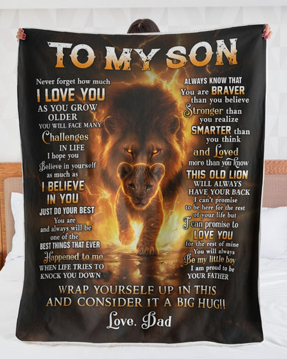 Special Gift For Your Son Blanket - From Dad (SKUB12-136)