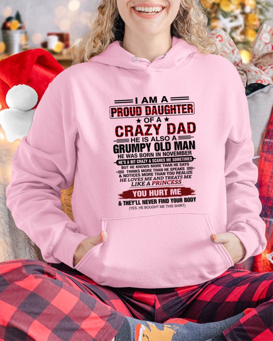 NOVEMBER - BEST DAD BEST DAUGHTER SHIRT - FROM DAD - TLEE11 (SKU2608-27-11)