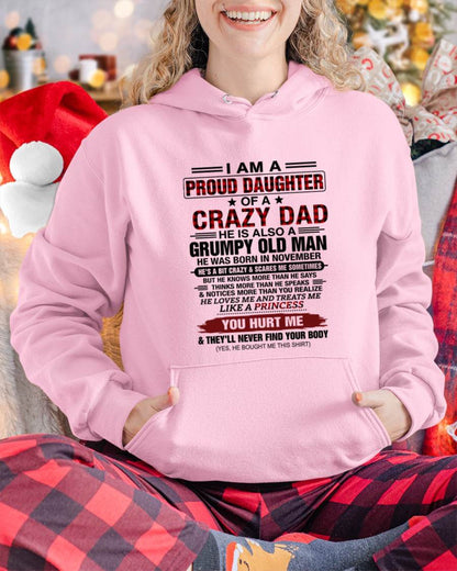NOVEMBER - BEST DAD BEST DAUGHTER SHIRT - FROM DAD - TLEE11 (SKU2608-27-11)