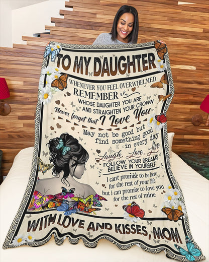 Special Gift For Your Daughter Blanket - From Mom (SKUB12-127)