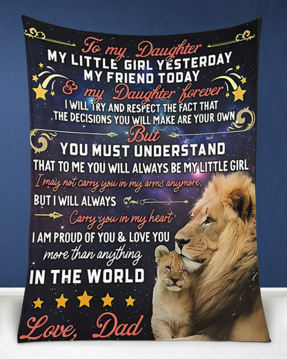 Special Gift For Your Daughter Blanket - From Dad05