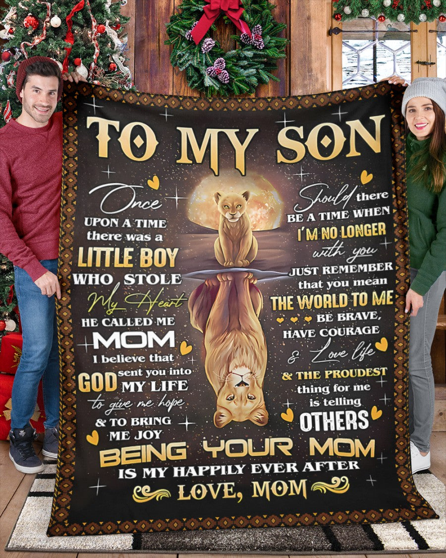 Special Gift For Your Son Blanket - From Mom02 (SKU2609-49)