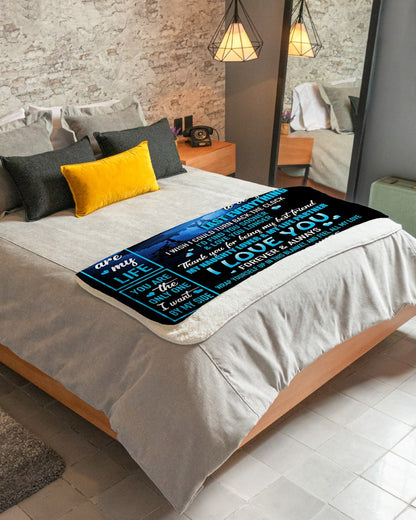 Gift for husband - from wife - blanket