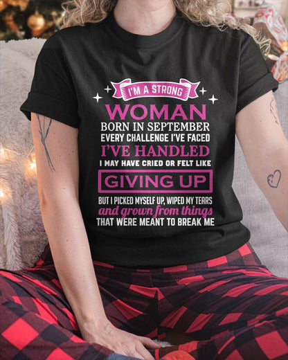 SEPTEMBER – I’M A STRONG WOMAN – I FALL, I CRY, BUT I NEVER GIVE UP - FOR WOMEN - TLEE09 (SKU10-66-09)