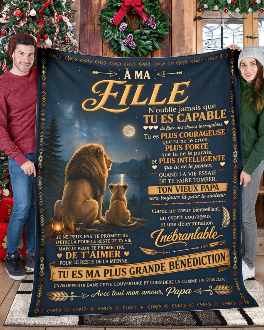 Cadeau Spécial Pour Ta Fille Couverture - De Papa (SKU2610-206)