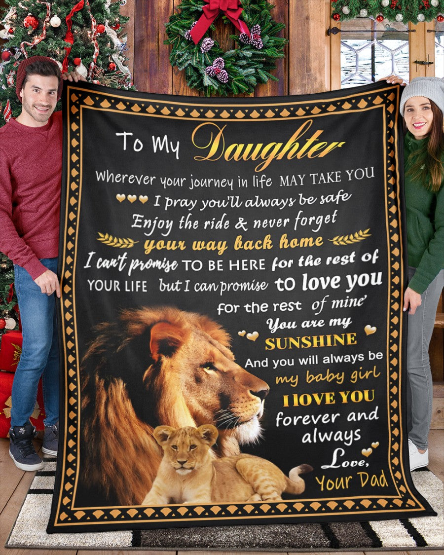 Special Gift For Your Daughter Blanket - From Dad (SKUB12-99)